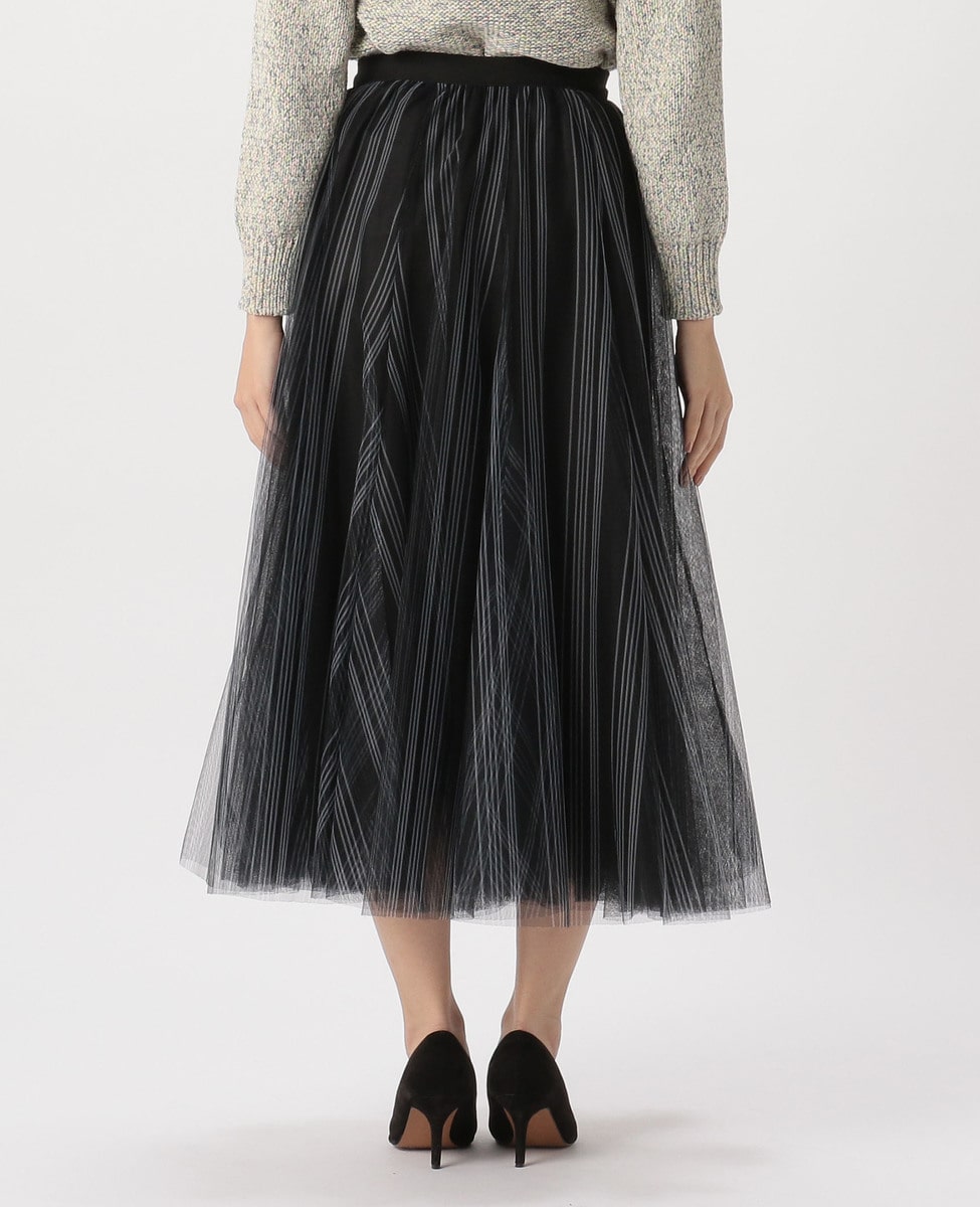 ストライプチュールスカート 商品詳細 メルローズ公式通販 Melrose Store メルローズストア