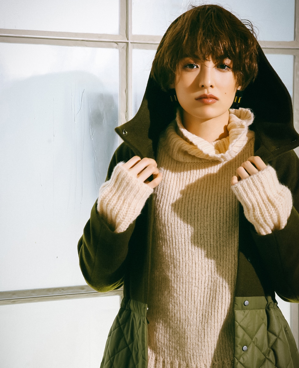 Soffitto Times 南明奈 キルティング切替フードコート 商品詳細 メルローズ公式通販 Melrose Store メルローズストア