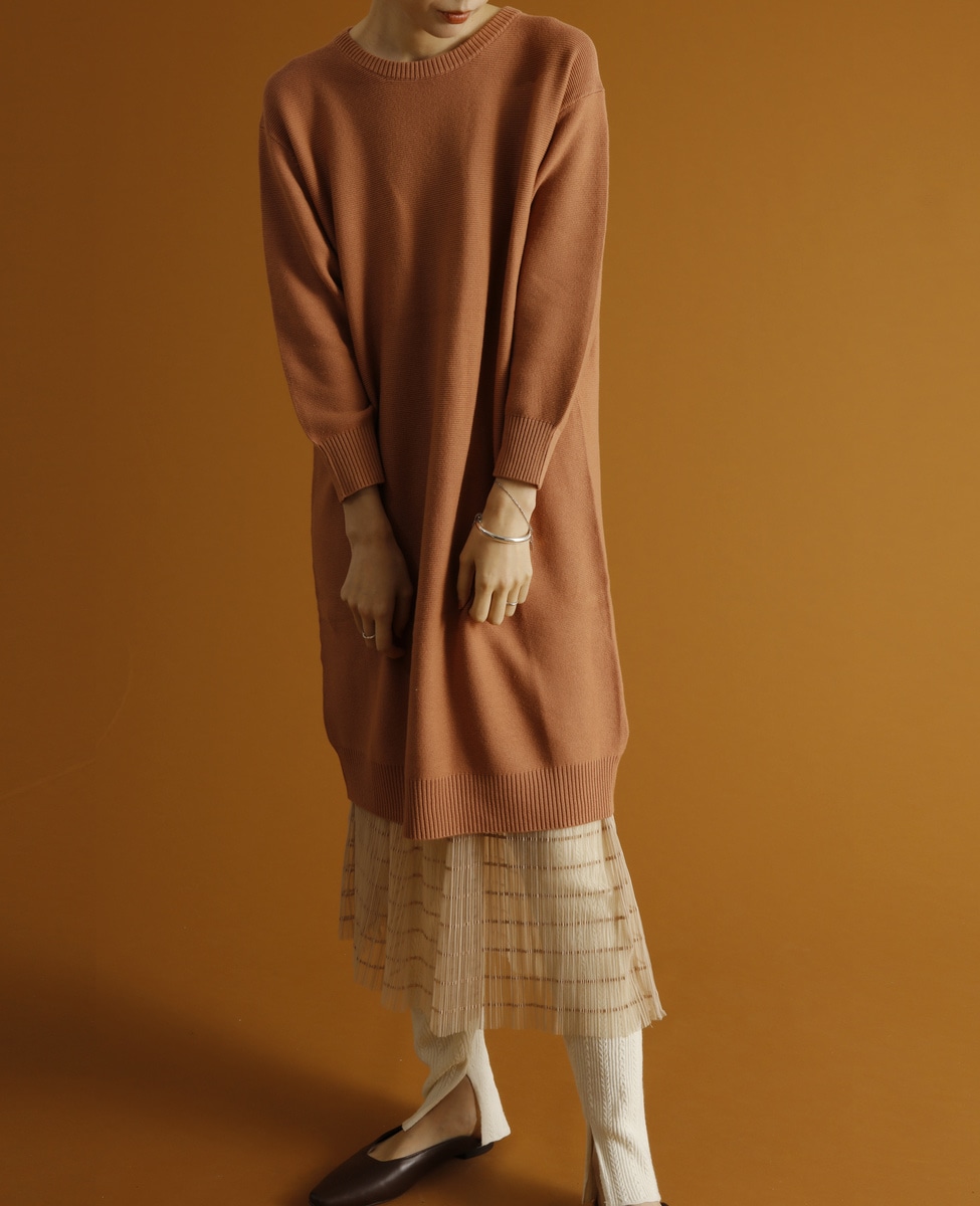 レーススカート付きニットワンピース 商品詳細 メルローズ公式通販 Melrose Store メルローズストア