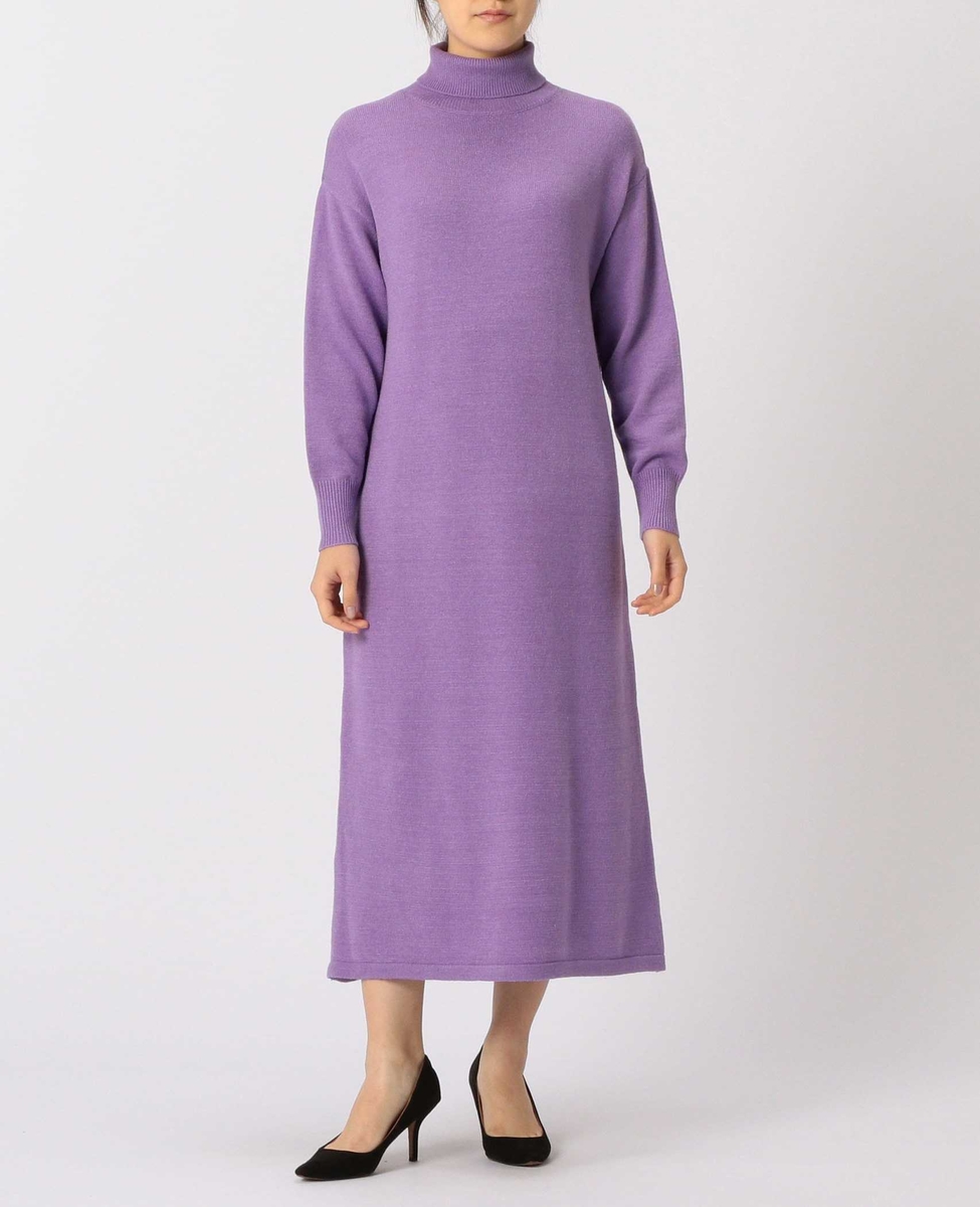 モチモチストレッチニットタートルネックワンピース 商品詳細 メルローズ公式通販 Melrose Store メルローズストア