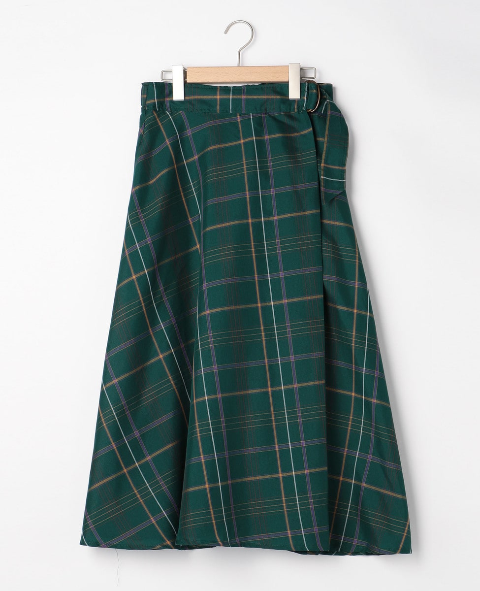オリジナルチェック柄ラップ風スカート 商品詳細 メルローズ公式通販 Melrose Store メルローズストア