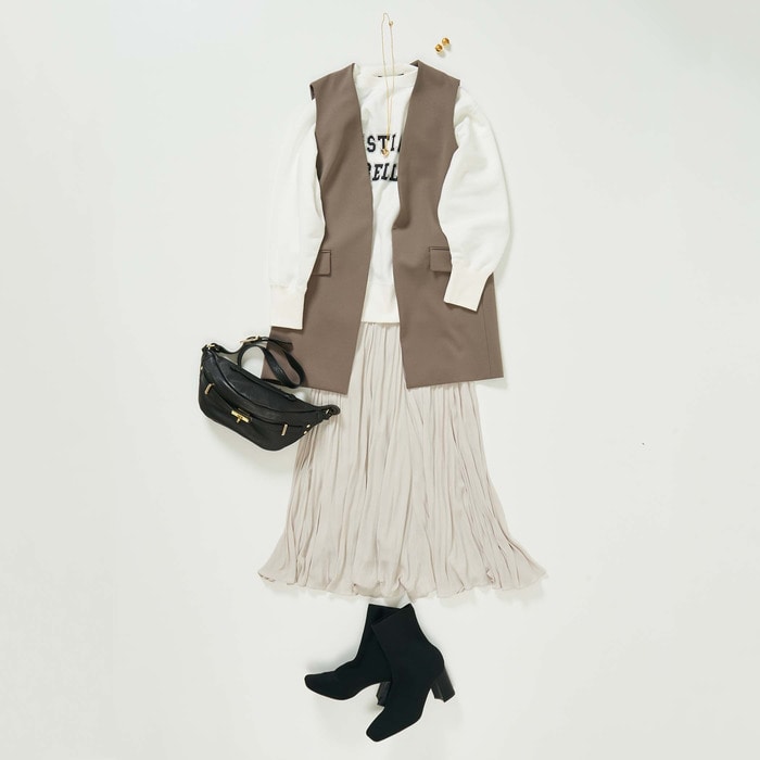 【Liesse】きれいめカジュアルGILET COORDINATE