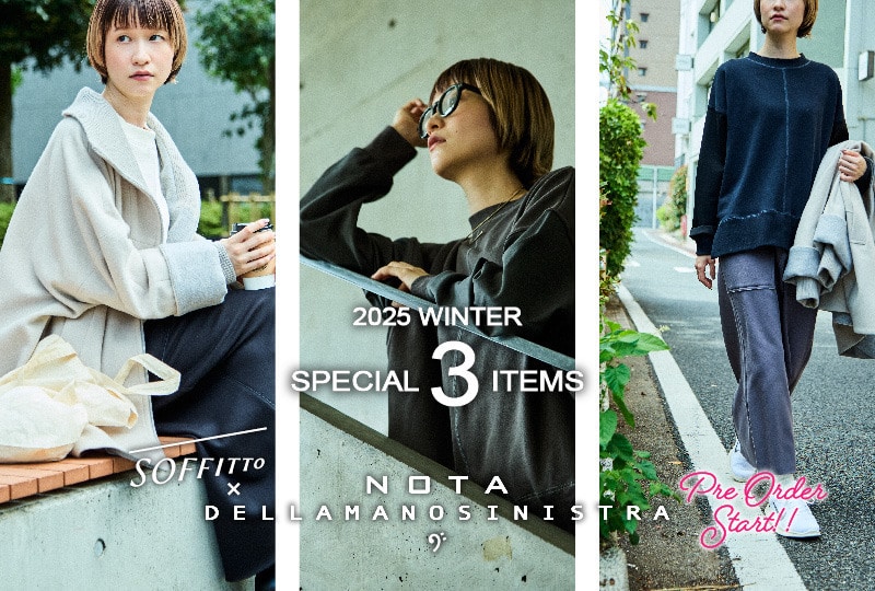 SOFFITTO×nota della mano sinistra 2025aw PRE ORDER
