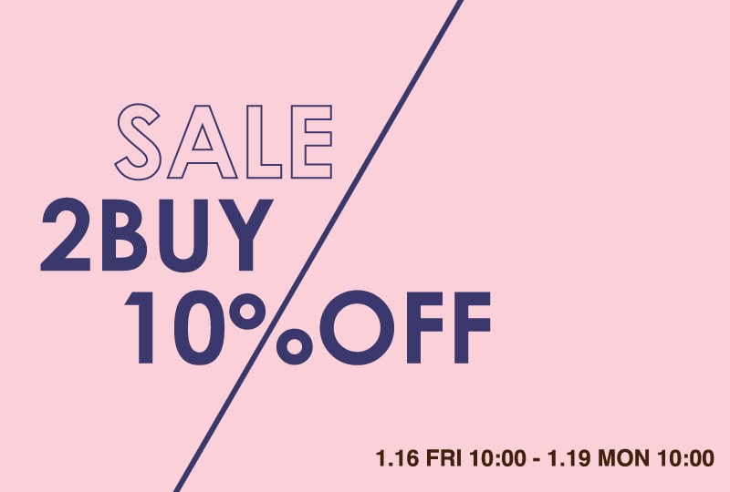 SALE 2BUY10%OFF！