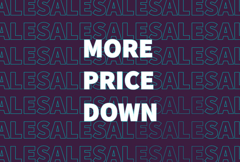 《UP TO 80％OFF》MORE PRICE DOWN