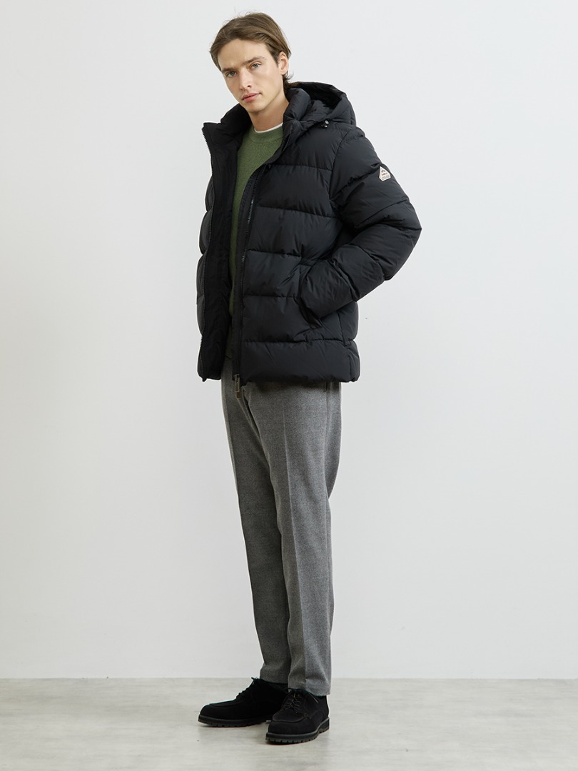MEN'S MELROSE ピレネックス SPOUTNIC MINI RIPSTOP ダウンジャケット 全身スタイリング